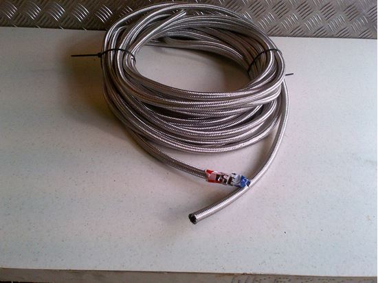 Picture of 8mm Stainless Steel Braided Fuel Hose